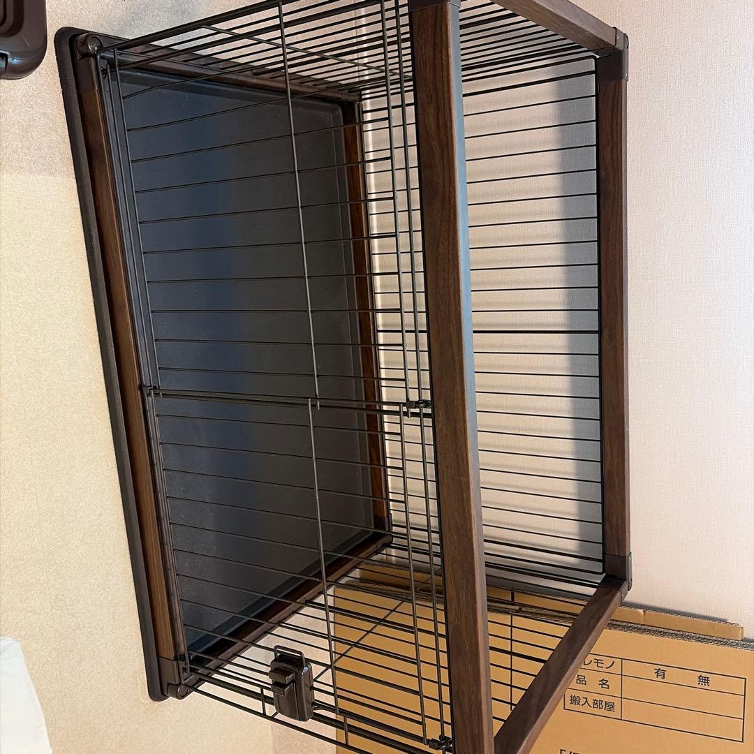 アイリスオーヤマ PWSR-960LV ウォールナット 犬　ゲージ