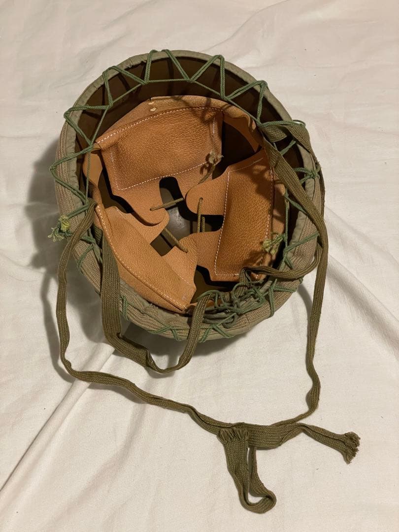 中田商店製　日本陸軍九八式鉄帽　鉄帽覆、ネット付き