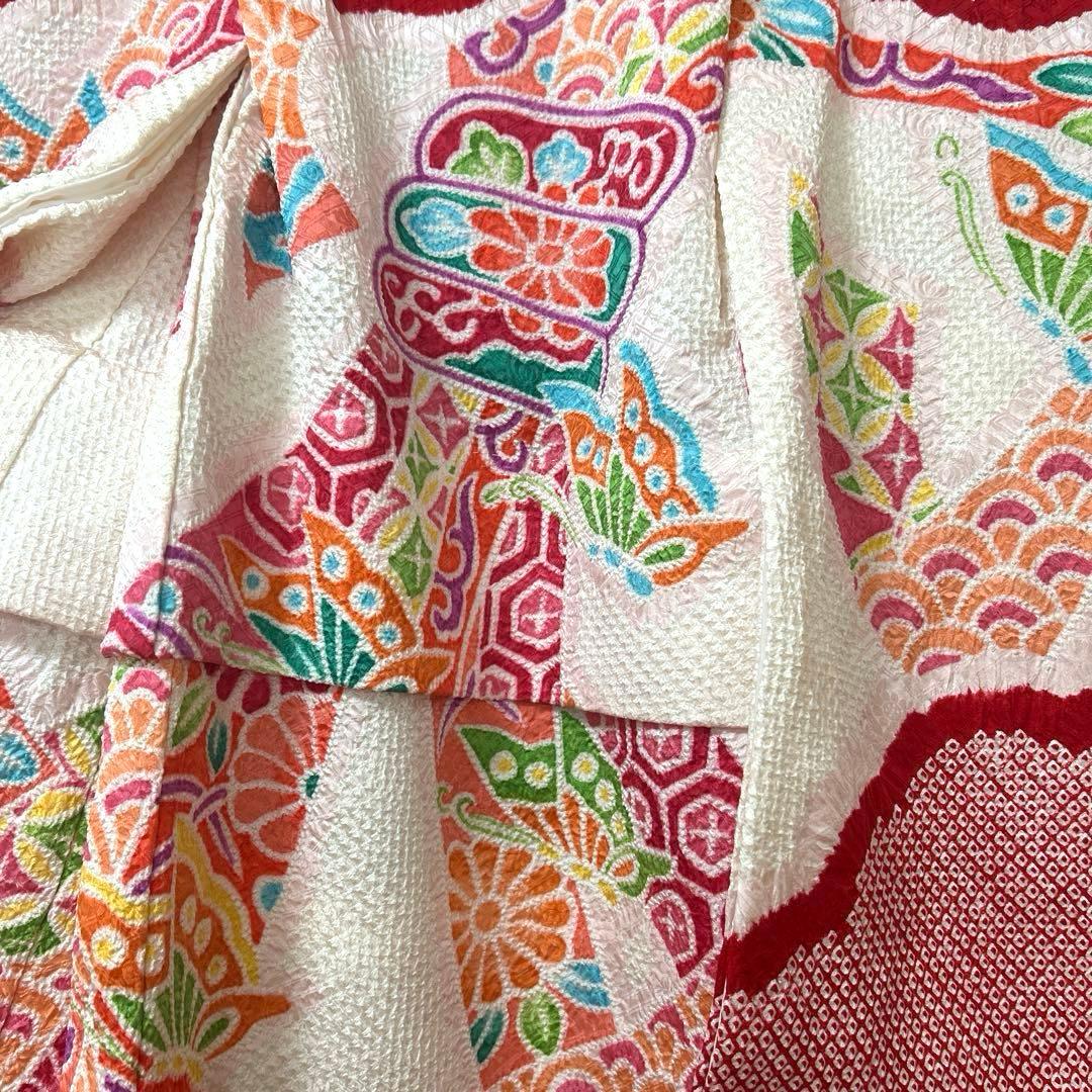 tsuki　No.94 七五三　3歳　　正絹被布セット　　本総絞り