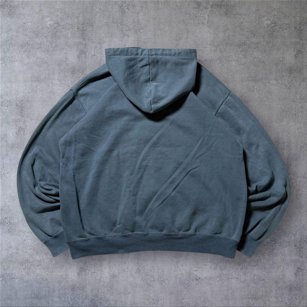 2289 古着00sカーハートプルオーバーパーカー刺繍ロゴ短丈フェード雰囲気系