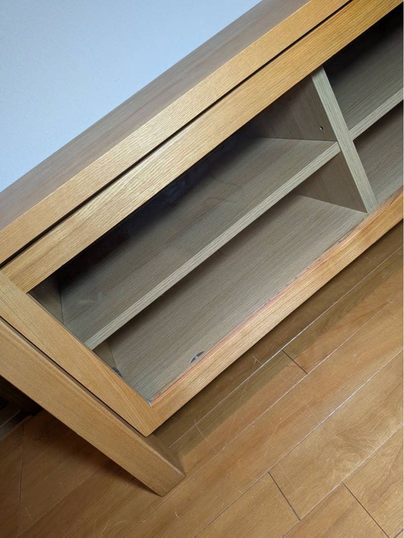 ■送料込■無印良品 木製テレビボード 棚 収納 木製家具 TV台 廃盤家具