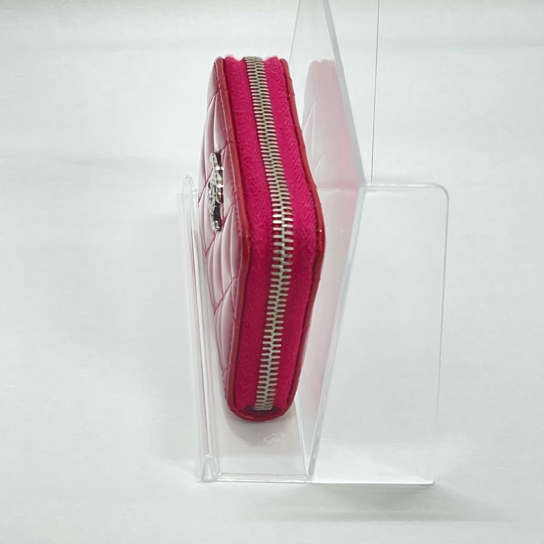 【希少 美品 正規品】CHANEL ピンク エナメル ケース 小銭入れ