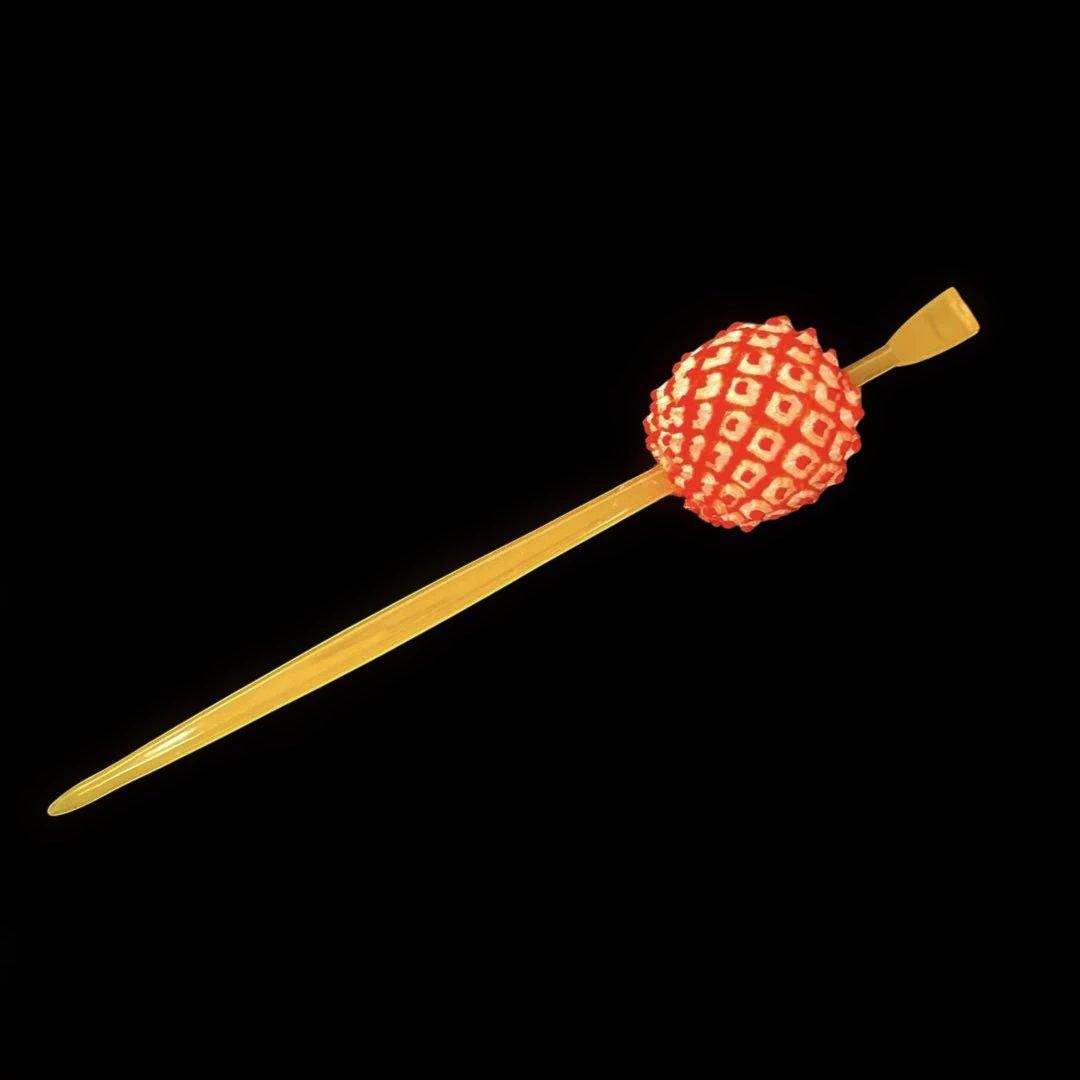 専用です。 日本髪 髪飾り 七五三(7歳) (赤 ・つばき )