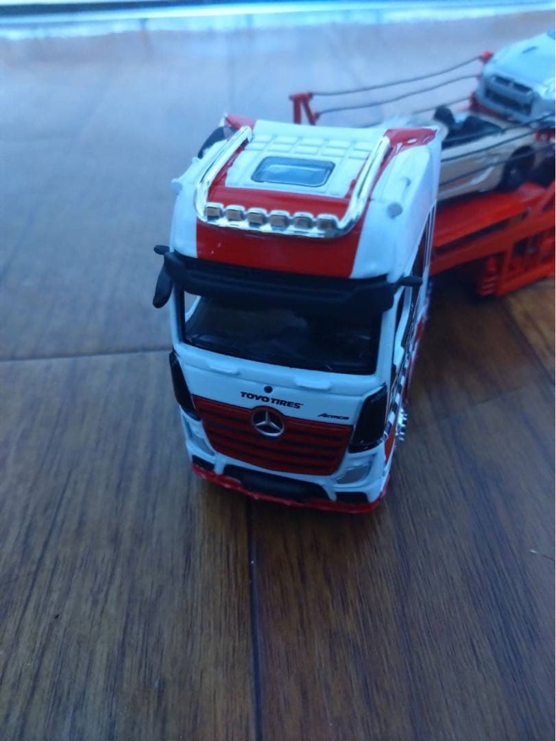ベンツ1/64　DD-modelsトレーラー　トミカ5台セット