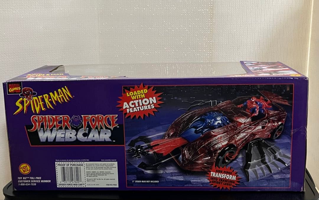 アメコミ toybiz SPIDERMAN SPIDER FORCE WEBCAR