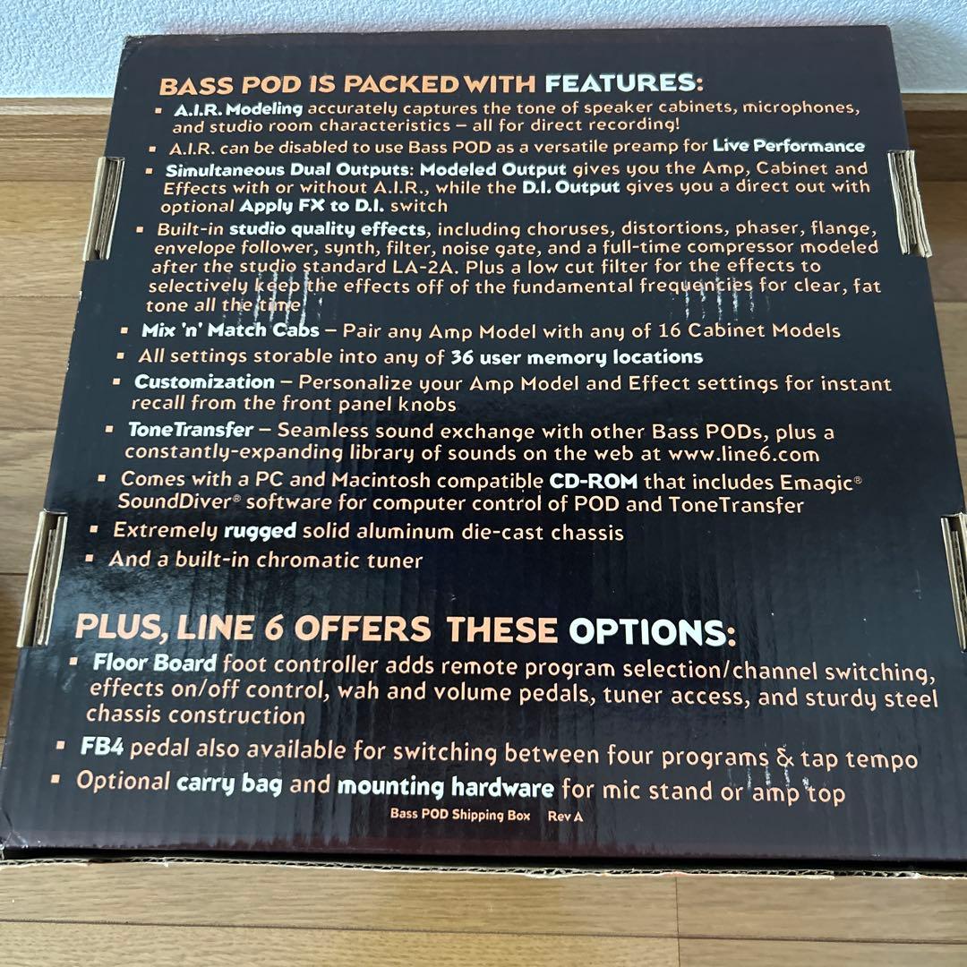 LINE 6 BASS POD ベースアンプシミュレータ