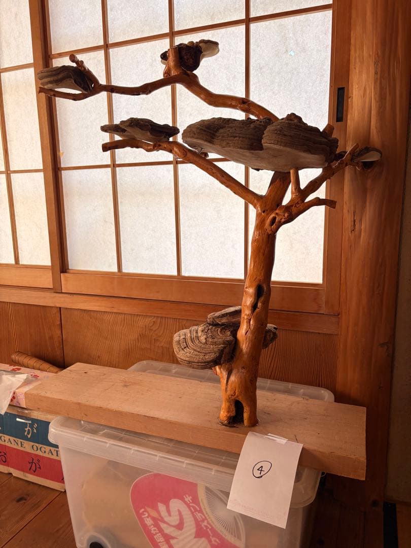 木製アートオブジェ 自然形状