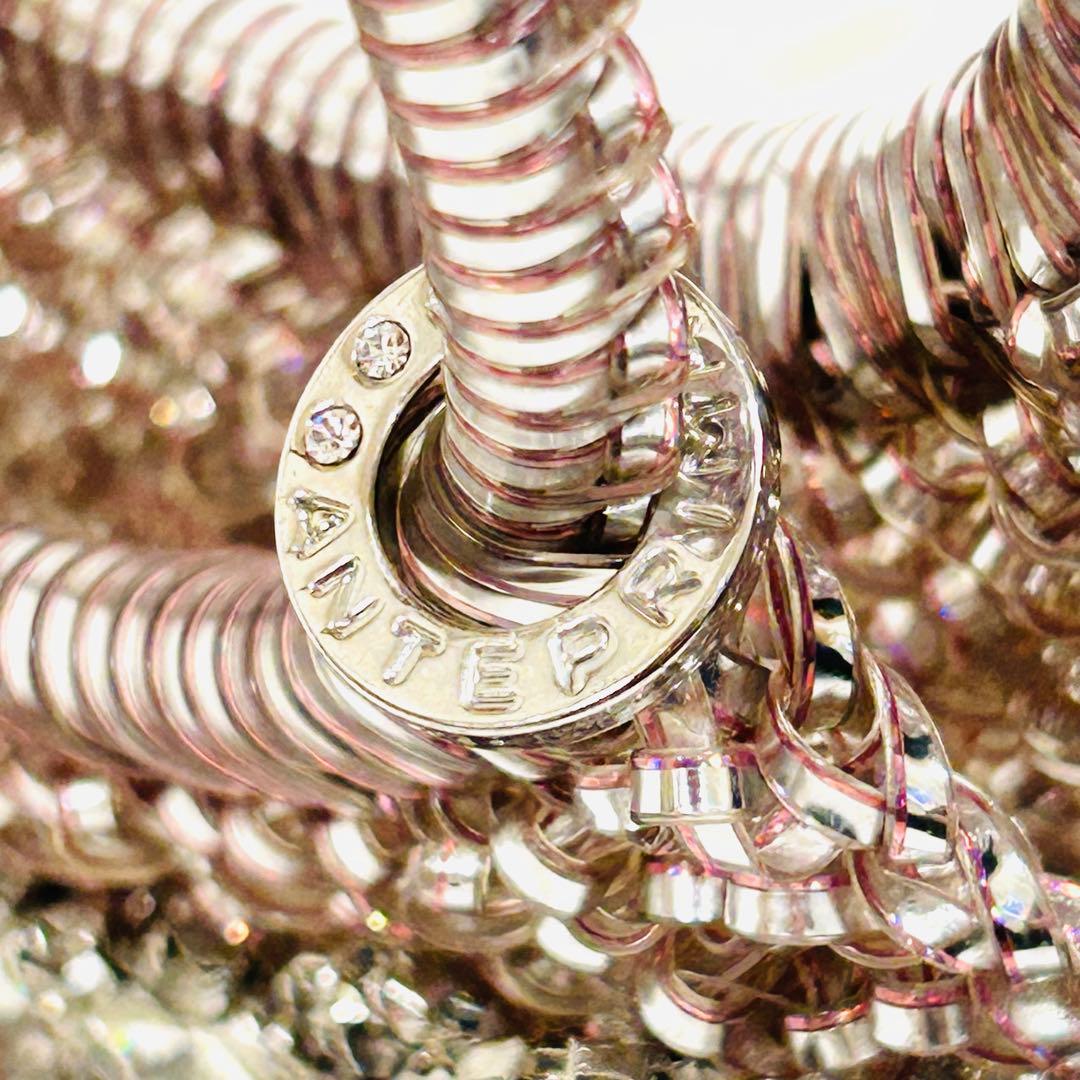 マルちゃん様⭐️【美品】ANTEPRIMA ワイヤーバッグ　ピンクシルバー