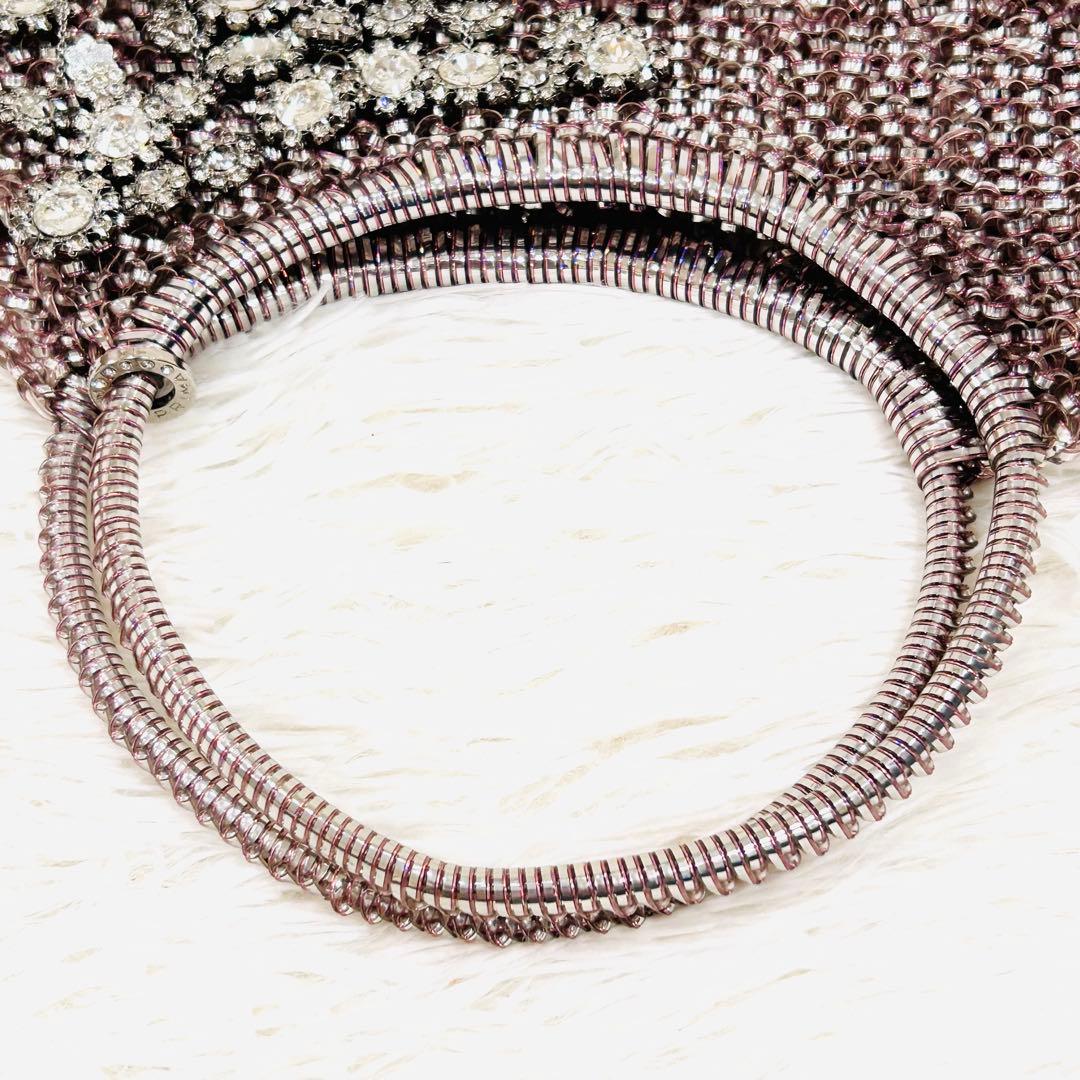 マルちゃん様⭐️【美品】ANTEPRIMA ワイヤーバッグ　ピンクシルバー