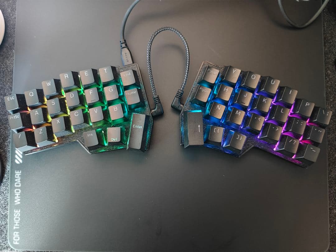 corne v4 自作キーボード 分離型 片手