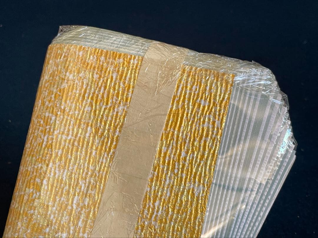 割引❣️「祖」 千家十職 表具師 奥村吉兵衛 金銀 水色 釜敷 紙釜敷 (Ｂ)