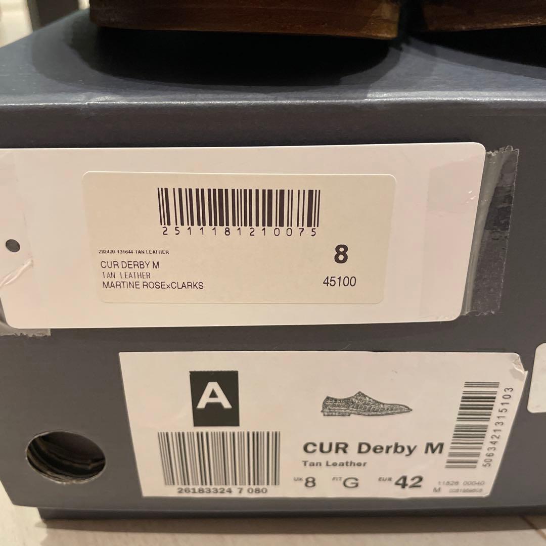 マーチンローズ　クラークス　CUR DERBY SHOES
