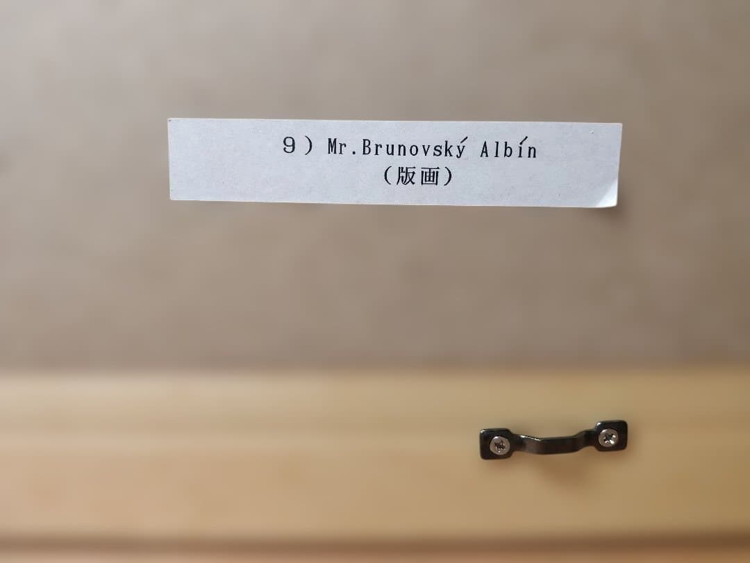 Albin Brunovsky 　アルビン・ブルノフスキー　版画　額