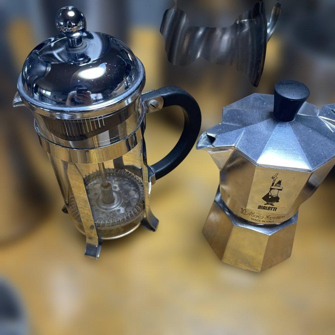 ステンレス製　キャンプセット bialetti モカエクスプレス