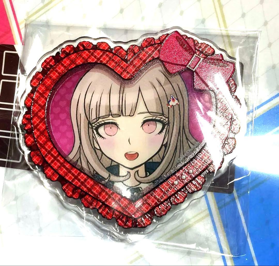 ダンガンロンパ　七海千秋　照れ顔　ハート型アクリルバッジ　vol.2