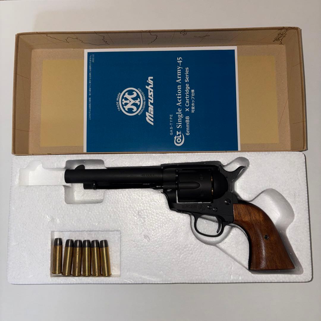 マルシン　コルト　SAA アーティラリー　ブラックHW 木製グリップ