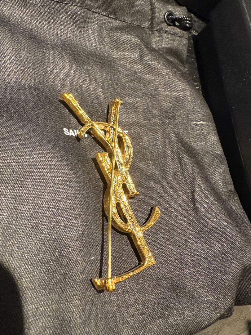 Saint Laurent クロコダイル　ブローチ