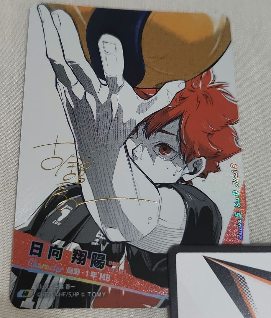 ハイキュー!! バボカ!! BREAK 日向翔陽 シリアルナンバー入 サイン 極