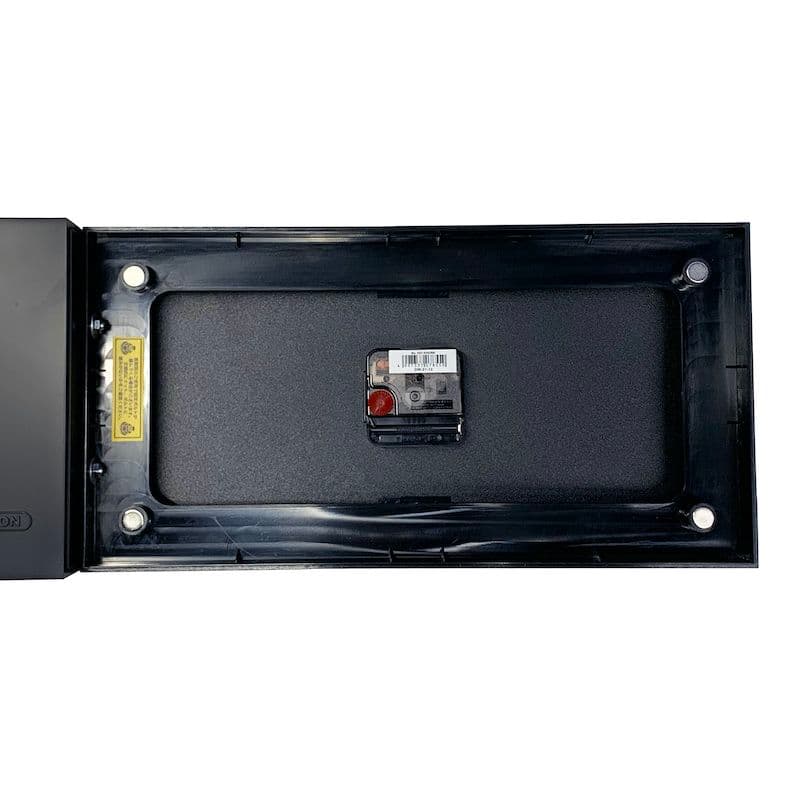 新品 両面時計 クロック ダルトン レクタングル ブラック インダストリアル