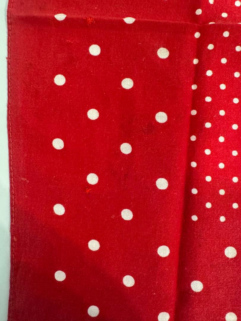 ビンテージ　希少　50s バンダナ　下鼻　象　ドット