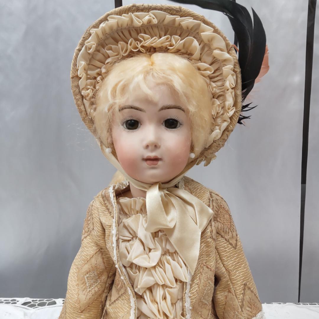 値下げ依頼不可　アンティークドールリプロ　作家　ビスクドール