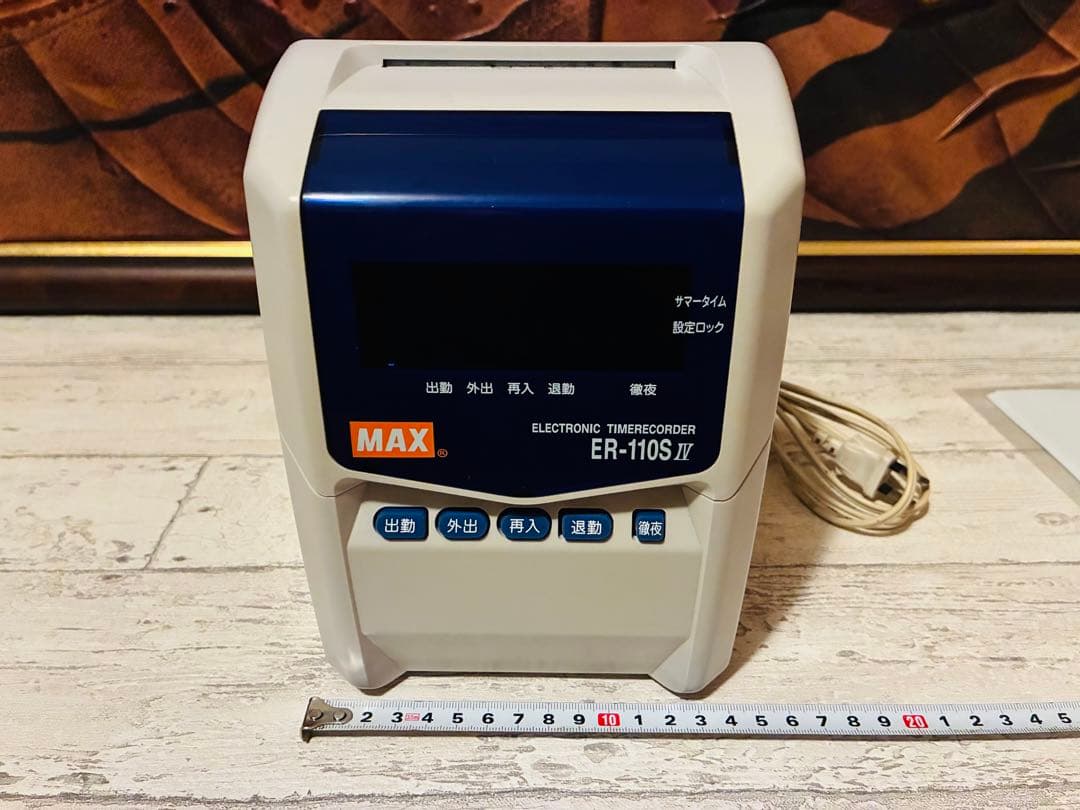 ★【美品】MAX製 タイムレコーダーER-110S IV Sカードおまけ付き★