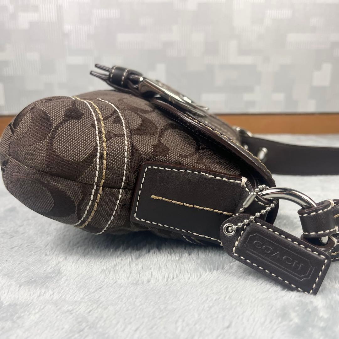バッグ Vintage Coach Soho Bag Signature Brown
