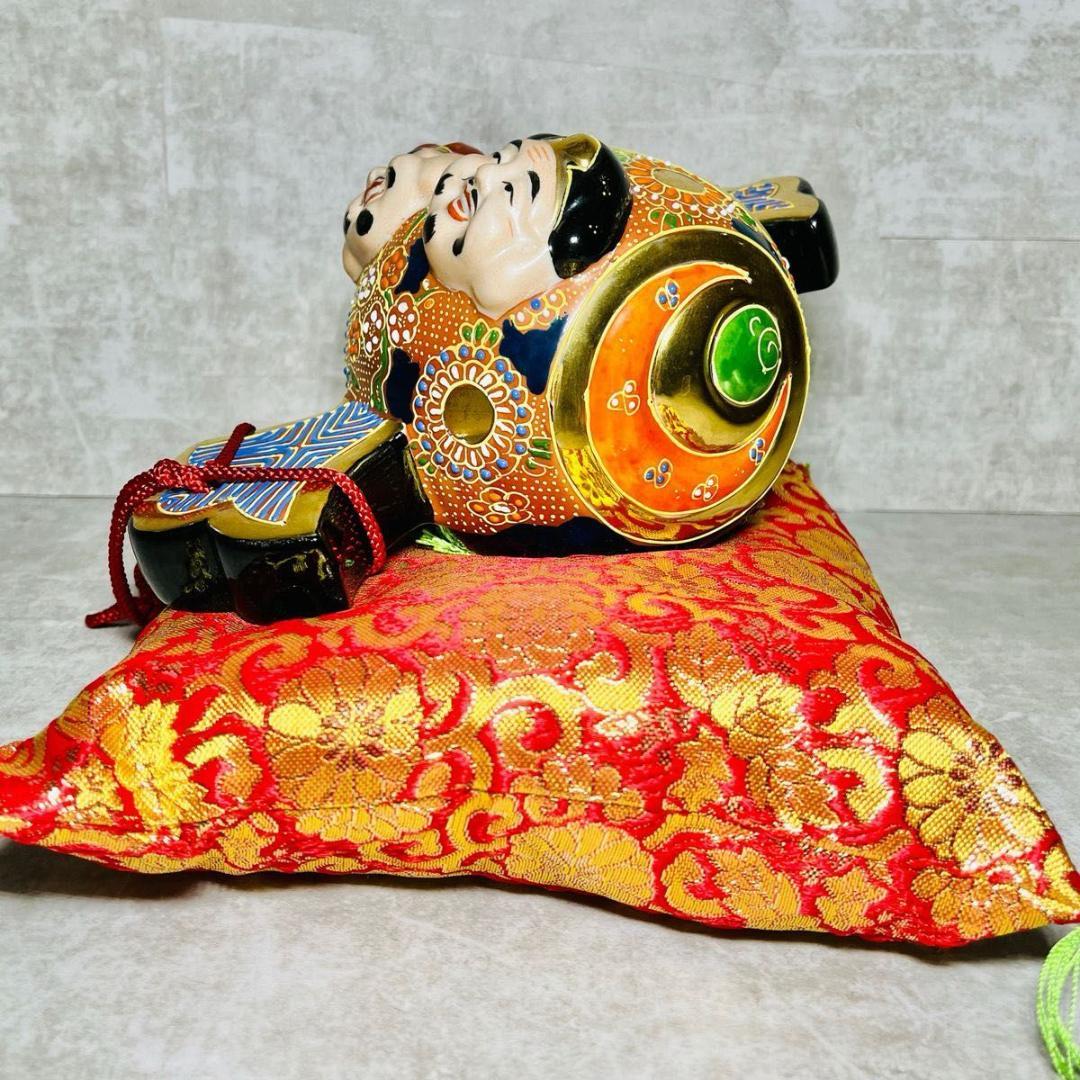 【金運・成功に特化】金の打ち出の小槌　恵比寿様　大黒様　九谷焼　金運　縁起物