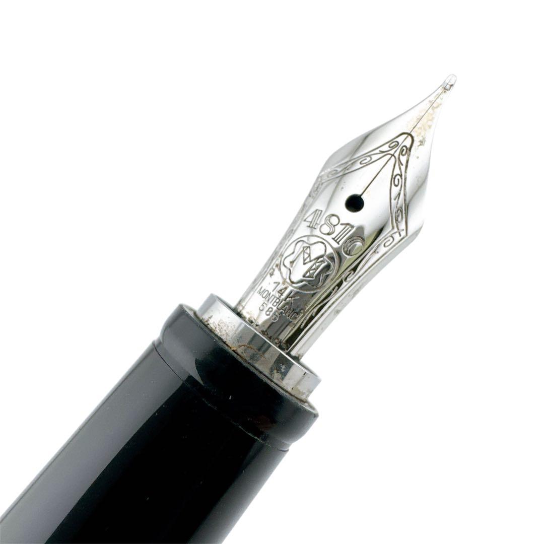 モンブラン ボエム 万年筆 ペン先14K ブラック シルバー インクなし
