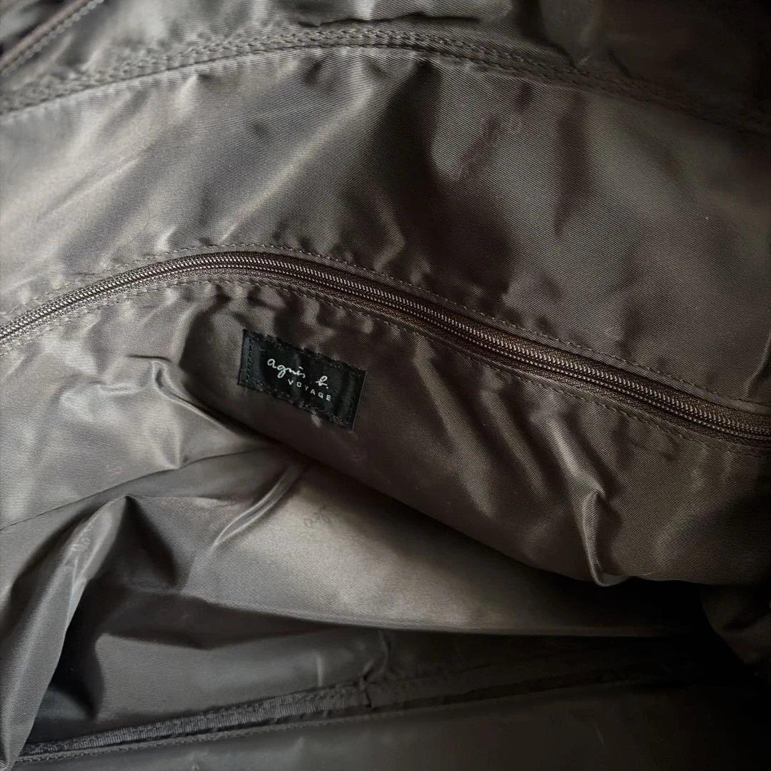 agnes b.アニエスベー大量2wayトートバッグ ボストンバッグ　帰省　濃茶