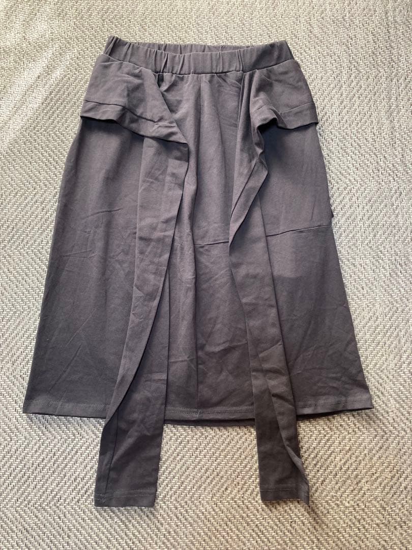 新品タグ付 open yy オープンワイワイ 韓国ブランド 変形スカート黒