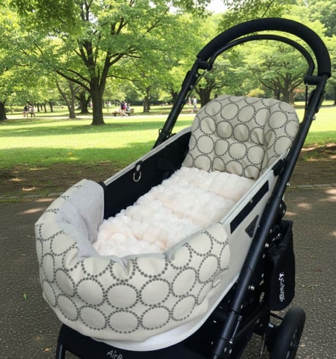 ❤３点セット❤年中使える❤ペットカートコンフォーター＆ライナー＆ピロー　エクリュ