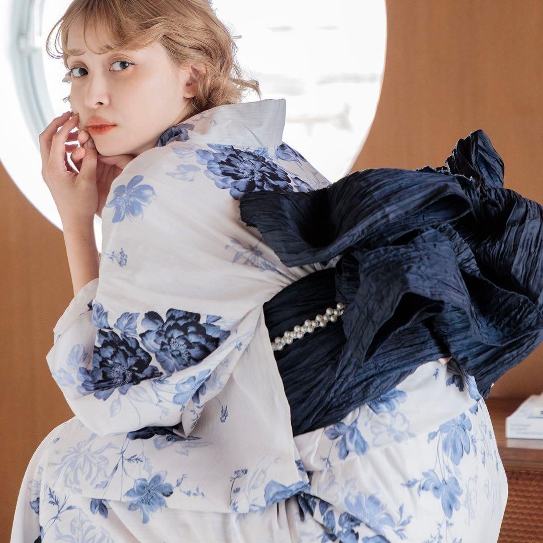 Dita 水彩の勿忘草色 浴衣