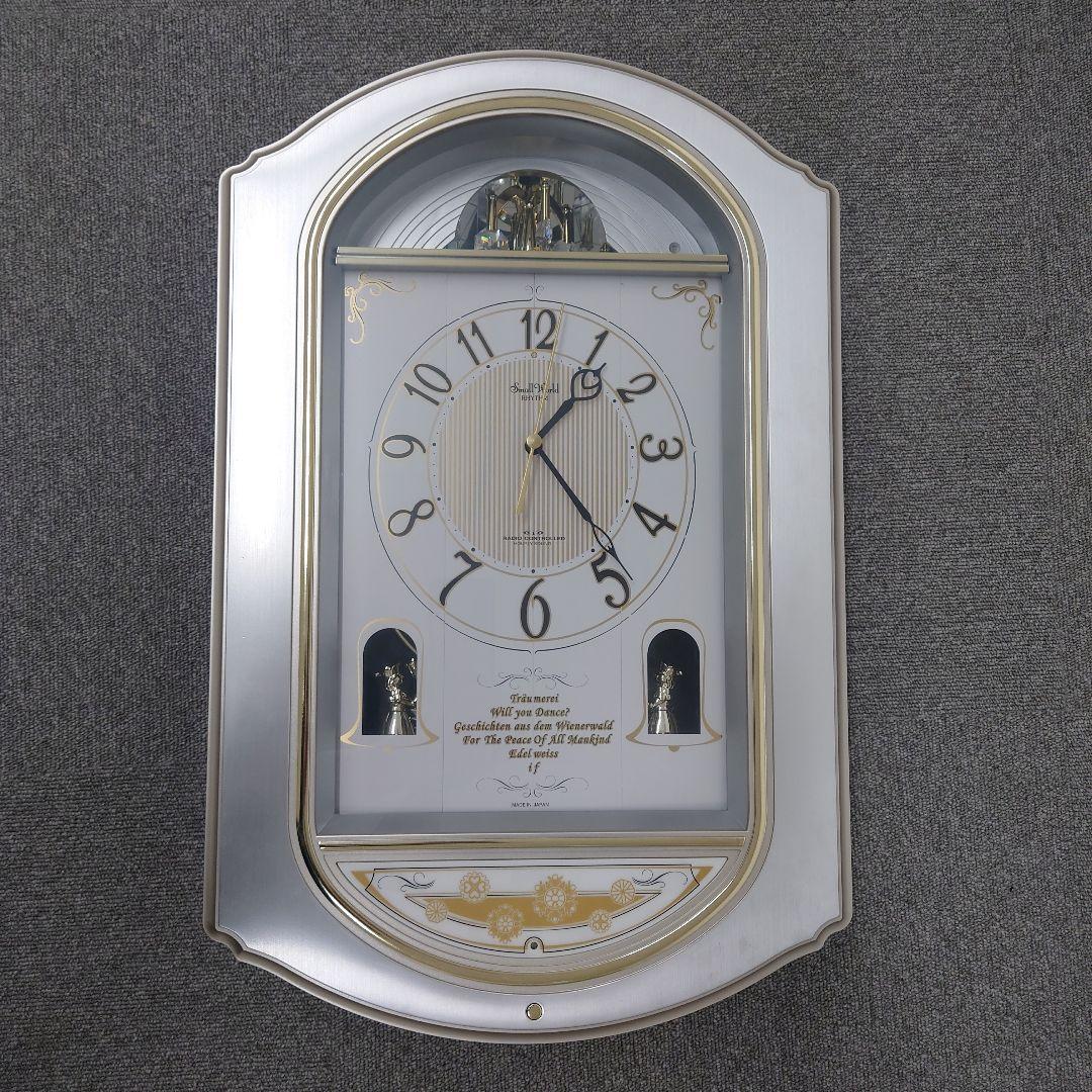 RHYTHM 掛け時計 スモールワールド4MN427RH