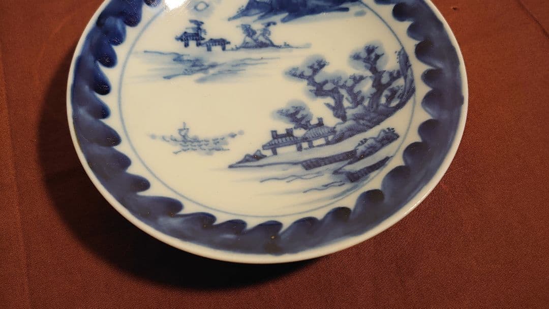 李朝　古染付　白磁　古玩　アンティーク李朝　菓子皿　豆皿　鑑賞陶器　１客