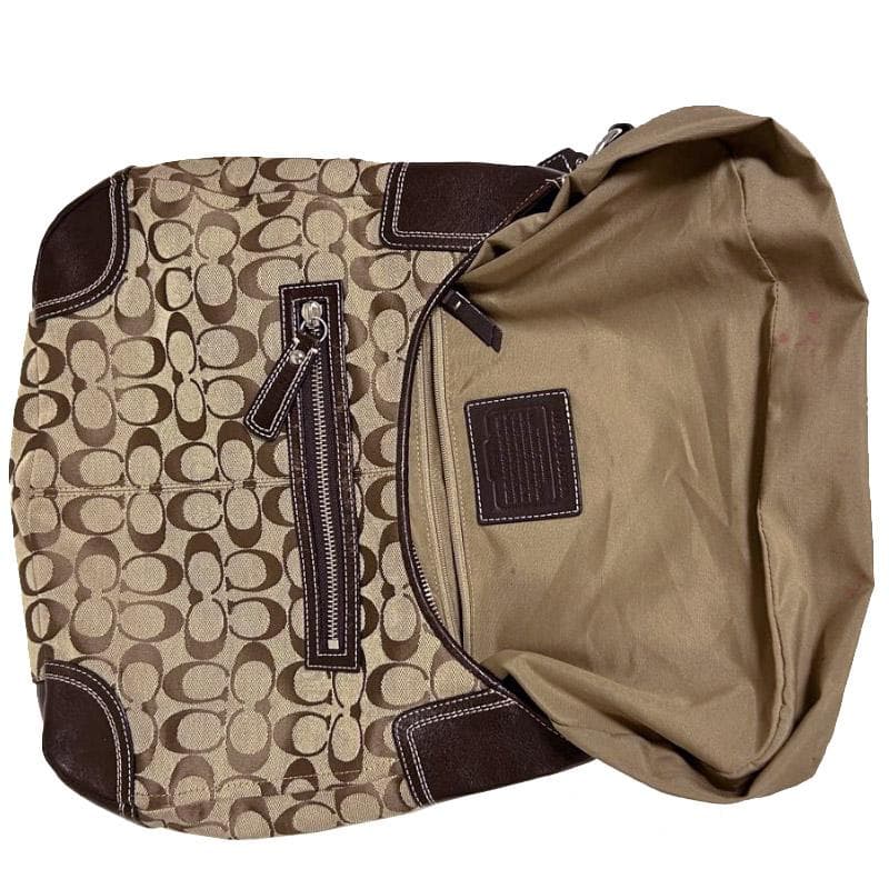 コーチ COACH セミショルダーバッグ 肩掛けバッグ シグネチャーブラウン