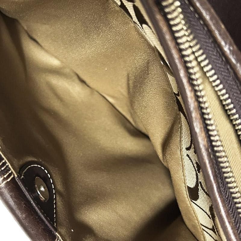 コーチ COACH セミショルダーバッグ 肩掛けバッグ シグネチャーブラウン