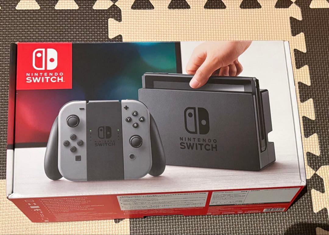 美品Nintendo Switch 本体 グレー　箱付き