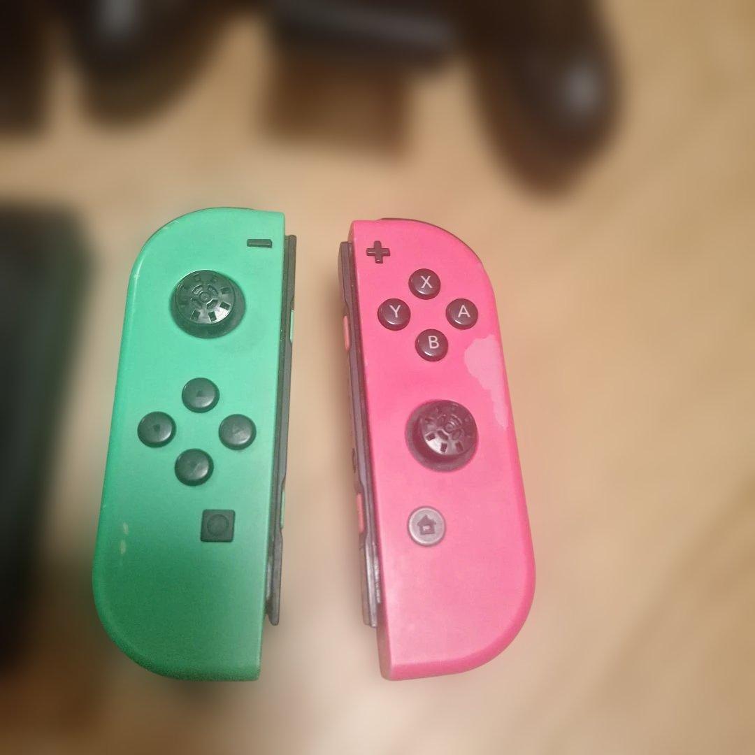 Nintendo Switch 本体 + Joy-Con（緑、ピンク）