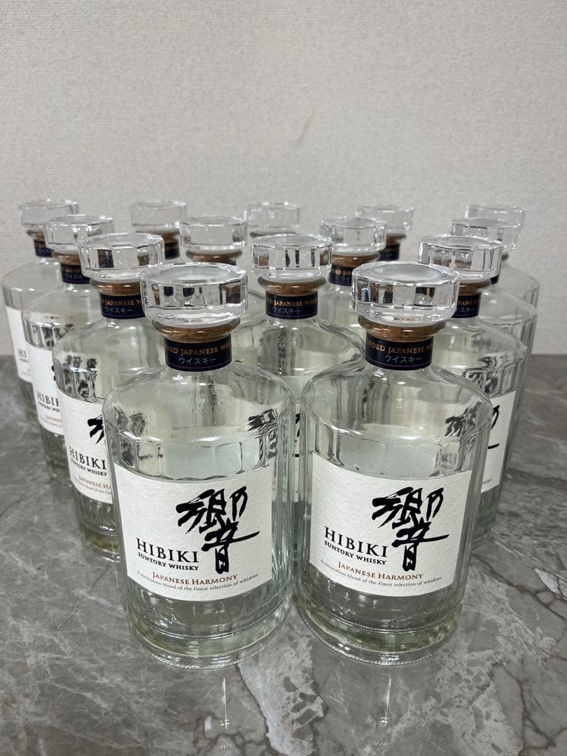 山崎、響、白州、バランタイ、マッカラン、等数々空瓶