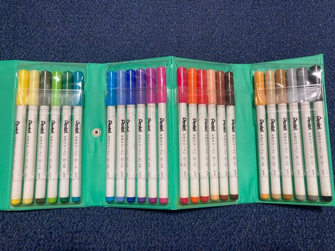 【ペン回し】ぺんてる 水性カラーペン 24色 SC-24