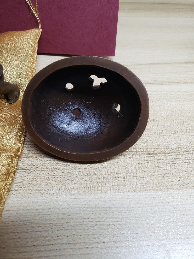 香炉 　金工家　二上常太郎(元威)作