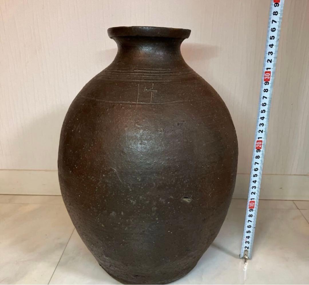 希少　種子島　よきの焼　壺　江戸時代　花瓶　置物　骨董品　古美術品　能野焼