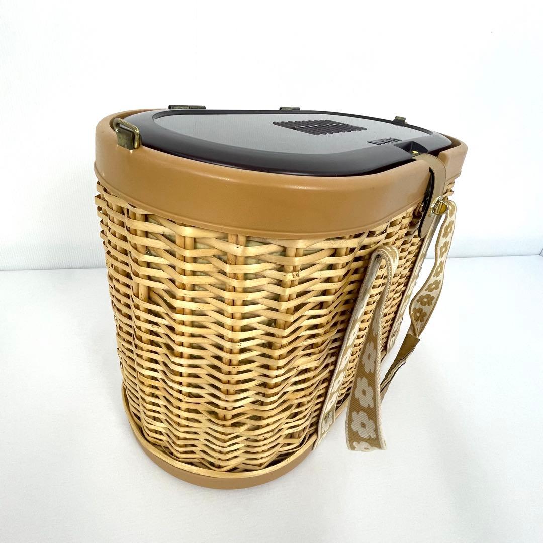 ボンビアルコン （I♡PETS）ラタン ペットキャリー 籐カゴ