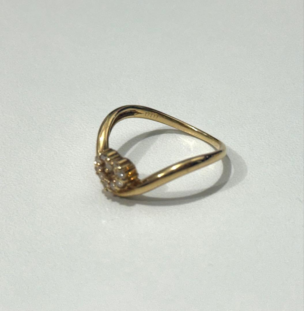 k18 ハート11号リング