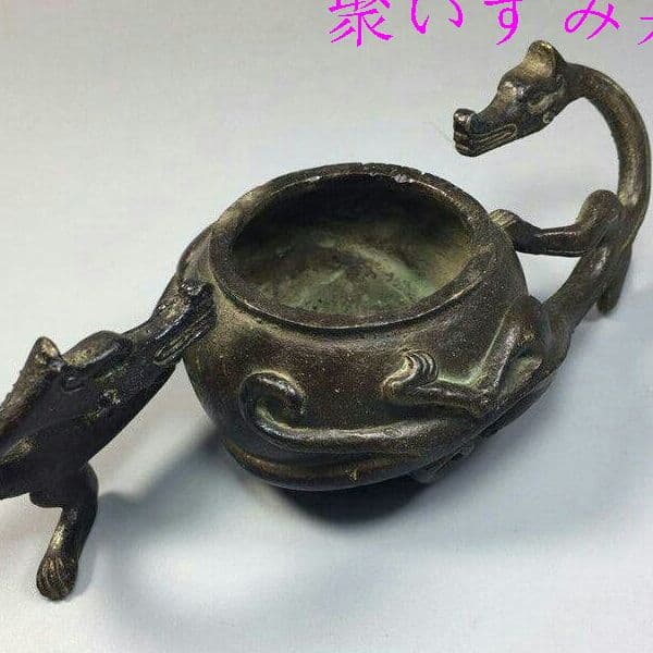 古玩古工芸品双龍筆記具b