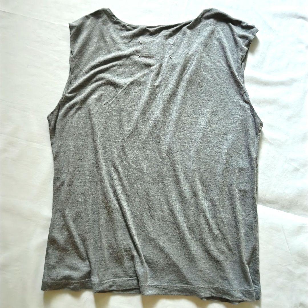マルタン・マルジェラ　タンクトップ　ここのえ　グレー　ノースリーブ　白タグ