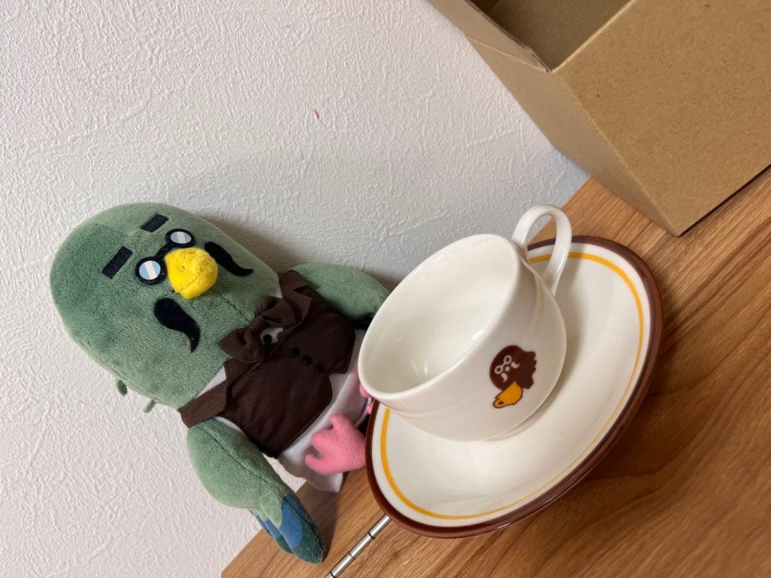 喫茶ハトの巣 あつまれどうぶつの森 コーヒーカップ ソーサーマスター ぬいぐるみ