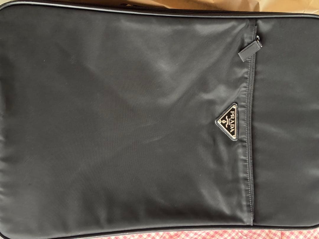 【PRADA】テスートナイロン×サフィアーノレザー 2輪 キャリーケース