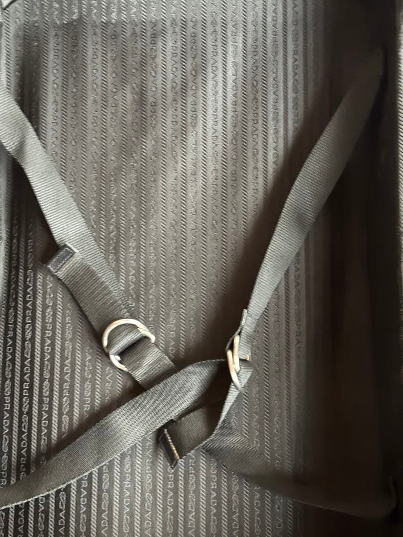 【PRADA】テスートナイロン×サフィアーノレザー 2輪 キャリーケース